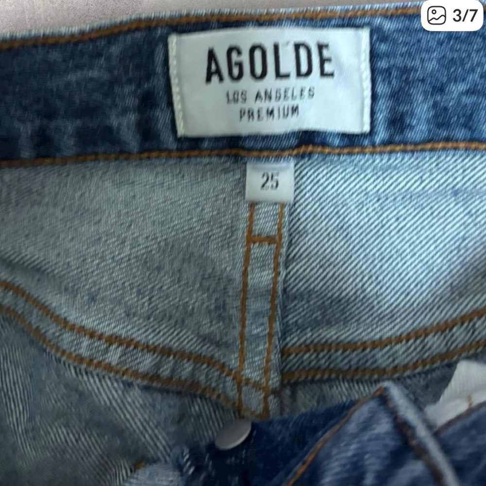 AGOLDE Riley High Rise Straight Crop in Veto - Picture 3 of 5